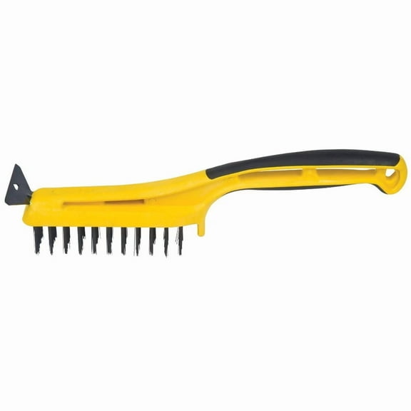 1-1/4" x 5" Hyde 46805 Hyde Stiff Wire Stripping Brush, w/ Scraper