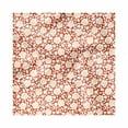 thumbnail image 1 of Flower Decorative Napkins Set of 4, Silhouettes Pattern on Warm Colored Background Spring Composition Simplistic, Silky Satin Fabric for Brunch Dinner Party, 18", Rust and White, by Ambesonne, 1 of 2