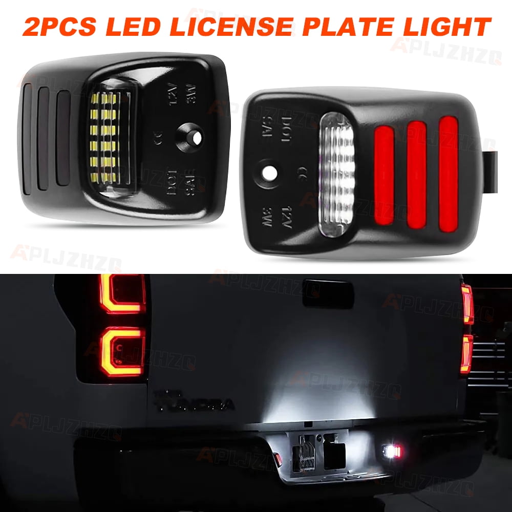 Compatible with Toyota Tacoma 2005-2015 LED License Plate Light Tag Lamp Assembly White Lamp