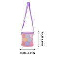 thumbnail image 3 of HZRSLY Large Capacity Beach Mesh Bag, Collector Tote with Zipper Closure, Adjustable Shoulder Strap Beach Bag, 3 of 8