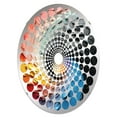 thumbnail image 2 of Designart "Spectrum's Minimalist Vision" Rainbow Radial Dot Round Wall Mirror - Landscapes Oval Printed Decorative Mirror - Multiple Color Options, 2 of 5