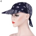 thumbnail image 3 of Ludlz Womens Assorted Paisley Print Bandana Head Scarf Hat Summer Folding Anti-UV Golf Tennis Sun Visor Cap, 3 of 6