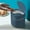 Blue, variant on Bathroom Small Trash Can with Lid, 5.11*5.51 Inch Slim Garbage Bin Wastebasket with Press Top Lid for Bedroom, Rv, Office, Kitchen, Craft Room