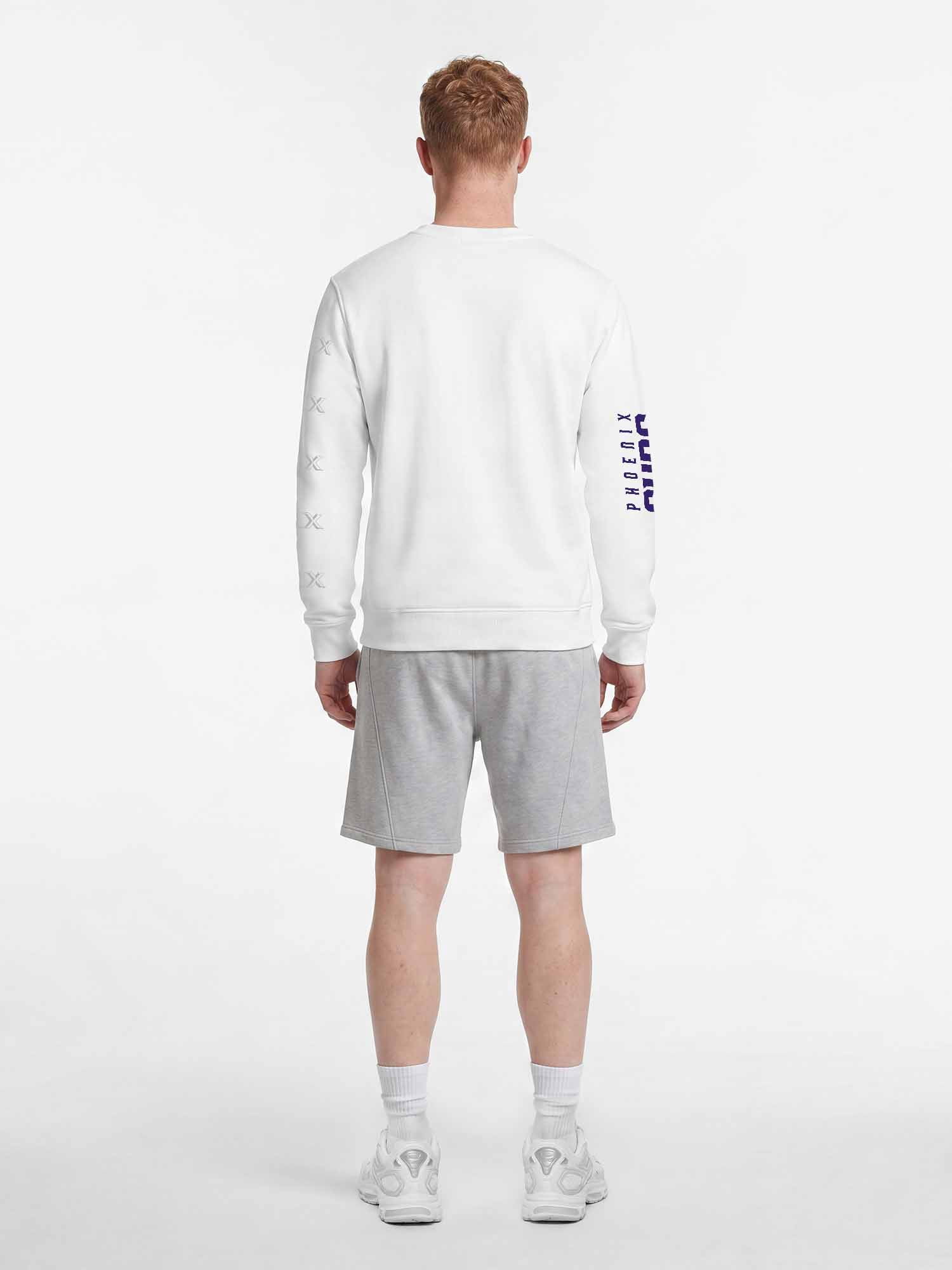 Phoenix Suns Reebok Mens White Crew Sweatshirt