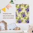 thumbnail image 7 of FMSHPON Elegant Purple Flower Clipboard Hardboard Wood Nursing Clip Board and Pull for Standard A4 Letter 13x9 inches, 7 of 7