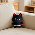 thumbnail image 3 of Adorable Superhero Black Cat Plush Toy with Cape Soft and Cuddly Stuffed Animal for Kids and Adults, 12 Inches, 3 of 5