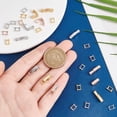 thumbnail image 3 of 12 extensores de pulsera chapados en oro de 18 quilates, 3 colores. Extensor de collar con cierre plegable. Cierres plegables para pulseras y otros artículos., 3 of 6