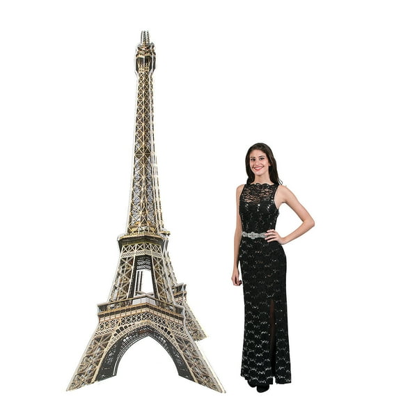 8 Ft. 3D Realistic Eiffel Tower Grand Events Cardboard Cutout Stand-Up