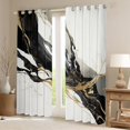 thumbnail image 2 of Manfei Adult Modern Marbling Curtains Pack of 2 (42x84 Each), Chic Abstract Marble Curtains Blackout, Black Gold Fashion Bedroom Curtains, Living Room Curtains Decor, 2 of 6