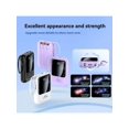 thumbnail image 4 of Small Portable Charger Power Bank PD20w Fast Charging Comes With Flashlight, Battery Pack 10000mAh, Fast Charging Portable Phone Charger For IPhone/Android(Purple), 4 of 8