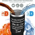 thumbnail image 4 of 1pc Father 30oz Tumbler with Straw & Handle - Insulated Stainless Steel Cup | Holiday Gift for Man Women (Christmas, Valentine's, Birthday), 4 of 7
