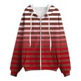 thumbnail image 5 of Women's Lightweight Zip Hoodie Color Block Long Sleeve Athletic Comfort Fit​​, 5 of 5