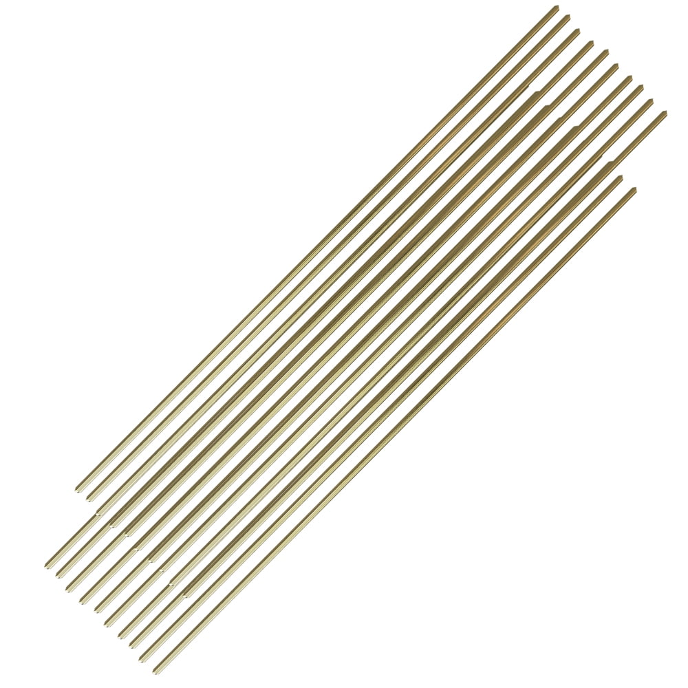 10 Pcs Brass Welding Rods Wires Sticks 1.6mm Diameter 250mm Length For Soldering 