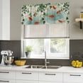 thumbnail image 4 of 2 Pack Valances for Window, Japanese Carp Fish Short Curtains for Kitchen Bedroom Living Room, Oriental Art Vintage Leaves Vines Koi Fish Rod Pocket Small Window Treatment Valance Drapes 60 x 18 Inch, 4 of 8