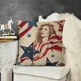 thumbnail image 2 of SHANXI America Flag Throw Pillow Cover, Decor Cushion Case for Sofa 24x24in, 2 of 5