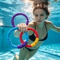 thumbnail image 2 of Tdxkok Pool Diving Rings Set 3 Pack,Colorful Underwater Diving Toys for Swimming Training,Pool Games,Summer Party Favors,Water Play and Skill Practice for Ki-ds, 2 of 7