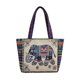 thumbnail image 2 of Bolso de punto bordado étnico vintage, bolso de hombro de gran capacidad, bolso de tela portátil para llevar en la mano, 2 of 6