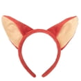 thumbnail image 1 of Diademas de Halloween, 4 diademas de orejas de zorro, aro de pelo con orejas de animales, bonito aro de cabeza, accesorios creativos para el pelo de dibujos animados para fiestas de cosplay, 1 of 5