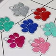 thumbnail image 4 of Personalized Dog Cat Tags Engraved Cat Dog Puppy Pet ID Name Collar Tag Pendant Pet Accessories Paw Glitter Pendant ShopWise Round, 4 of 18