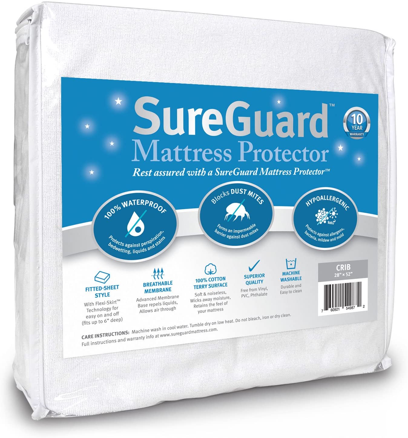 SureGuard Crib Size Mattress Protector 