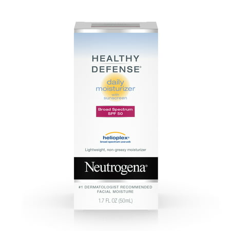 Neutrogena Healthy Defense Daily Face Moisturizer with SPF 50, 1.7 fl. (Best Daytime Moisturizer For Over 50)