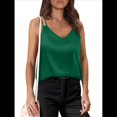 thumbnail image 3 of Camisetas Sin Mangas para Mujer, Corte Holgado, Sin Mangas, Cuello en V, Camisola, Blusa, Camisa Verde M, 3 of 5