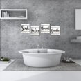 thumbnail image 3 of MUCHENGGIFT Bathroom Rules Wall Decor, Set of 4 - Relax Soak Unwind Breathe Sign - Rustic Wood Hanging Wall Plaque Farmhouse Home Decoration for Bathroom Laundry, 3 of 4