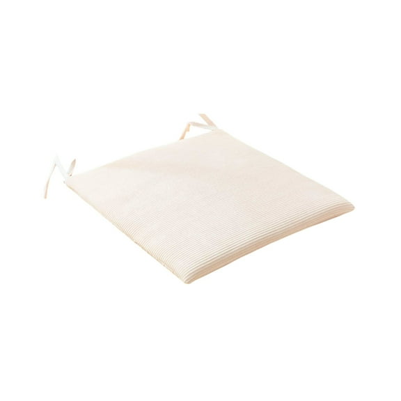 Chair Cushions for Dining,Kitchen,Office, Non-Slip Seat Pads with Ties, 18" x 18" Beige