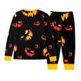 thumbnail image 5 of CONZONE Halloween Toddler Girls Pajamas Graphic Pjs Set Hallowmas Jammies Long Sleeve Tops Pants 2 Piece Sleepwear Loungewear for Kids, 5 of 5
