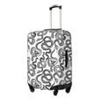 thumbnail image 2 of Cauagu Hand Drawn Snake Print Travel Luggage Cover,Travel Dust-proof Suitcase Cover Softside Suitcase Protector for 18-32inch,Not Included Suitcase, 2 of 8