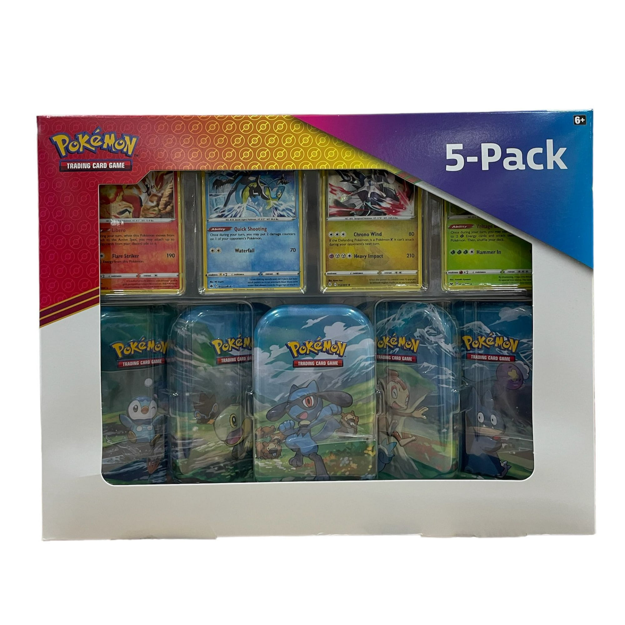 Pokemon Sinnoh Stars 5-pack Mini Tins + 4 Promo Cards