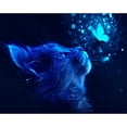 thumbnail image 1 of Pintura de diamante (DE5590) mariposa gato 5D DIY cuadrado Animal lindo arte 40x50cm Hugtrwg Para estrenar, 1 of 1