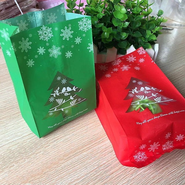 Caja de dulces de papel Kraft de Navidad, caja de regalo para niños, suministros de decoración para fiestas y vacaciones LingWen 8390611427061