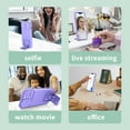 thumbnail image 3 of for Samsung Galaxy A54 5G Case with Slide Camera Cover, [Military Drop Protection] [Snug Touch] Hard Back & Soft Edge Phone Case with Stereo Bracket for Samsung A54 5G 6.4" LTT Purple, 3 of 9