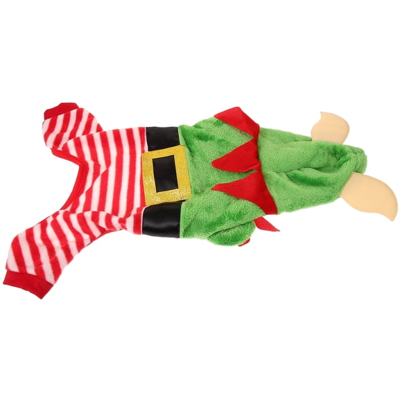 STRANDCHIC Xmas Dog Clothes Warm Soft Material Christmas Pattern Costume for Parties