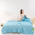 thumbnail image 4 of Feinib Cooling Blanket on Sale Heavy Blanket 59*79 Inch for Sleeping Perfect，Ice Blanket Summer Cooler Quilt for Hot Sleepers and Night Sweats Cooler Comforter Cooler Fiber Soft Machine Washable, 4 of 9