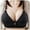 Black, variant on Wireless Bras Bamboo Thin Cup Design with Breathable Holes Traditional Style for Daily Comfort Womens Bras Black,36