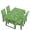 Shamrock Heart Stripe, variant on TSOVTHRID Shamrock Heart Stripe Print Rectangle Tablecloth Chair Cover Set 5-Piece Table Covers Table Cloth Stretch Washable Chair Cover for Kitchen Dining Room St. Patrick's Day Decoration
