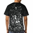 thumbnail image 5 of LAOLIUSN Men's Skull Graphic T-Shirt Summer Short Sleeve Tops, S-4XL, 5 of 7