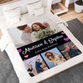 thumbnail image 4 of Personalized Photo Blankets Customized Throw Blankets with Picture Birthday Christmas Anniversary Valentines Mother's Day Gifts for Mom Women Best Friends Couple 6 Pictures Blankets, 4 of 5