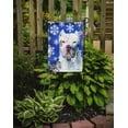 thumbnail image 2 of Carolines Treasures SC9381-FLAG-PARENT Pit Bull Winter Snowflakes Holiday Flag  multicolor, 2 of 2