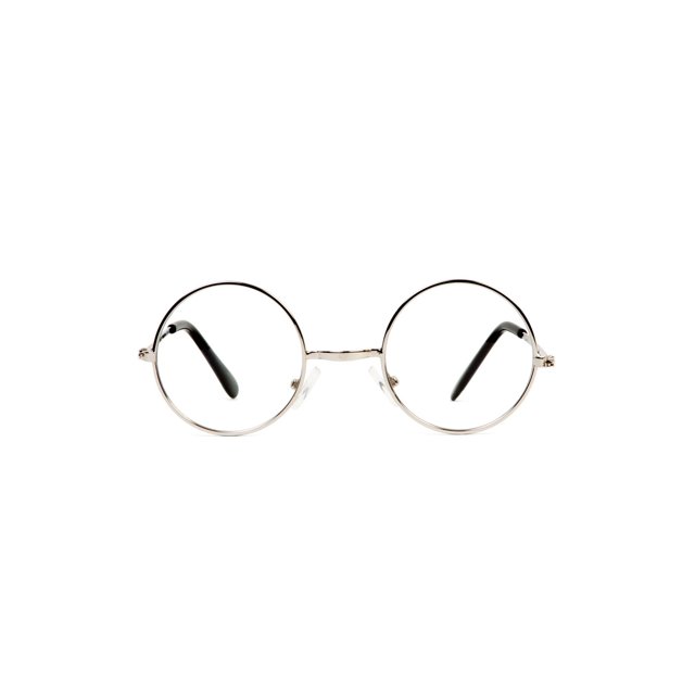 Gravity Shades Circular Frame Style Circular Silver Frame Clear Lens