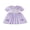 PURPLE, variant on BemeyourBBs Toddler Baby Girls Big Sister Dress Outfit Spring Summer Plaid Gingham Dress Big Sis Letters Embroidery Short Puff Sleeve Doll Collar Bow Casual Dress Sundress