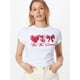 thumbnail image 1 of Women'S Valentine'S Day Casual T-Shirt, Polyester 95% Elastane 5%, Crew Neck, Short Sleeve, Slight Stretch, 180gsm, Knit Fabric, Love Cupid Bow Print, All Season Tee Tee For Adult, Men, Women, Teen,, 1 of 5
