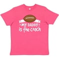 thumbnail image 3 of Inktastic Football My Daddy Is The Coach Youth T-Shirt, 3 of 5