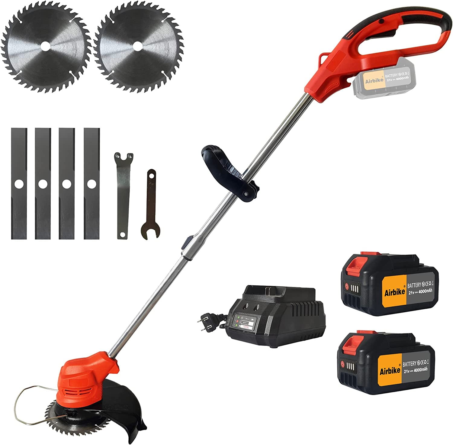 Weed Wacker Cordless Weed Eater,12V Edger Lawn Tool Lightweight Metal