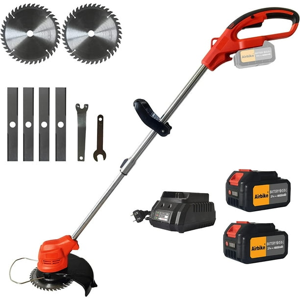 Weed Wacker Cordless Weed Eater,12V Edger Lawn Tool Lightweight Metal Cutting Blade Lawn Edger for Garden and Yard Bush Mowing