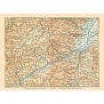 thumbnail image 3 of Baedeker 24x19 Black Modern Framed Museum Art Print Titled - Eastern Austria - Baedeker 1896, 3 of 5
