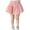 Pink, variant on yillto Little Girls Cotton Skirts Causal High Waist Pleated Flared Tennis Skater Athletic Uniform Skirt