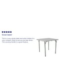 thumbnail image 5 of Flash Furniture Kathryn 2.79-Foot Square Bi-Fold Granite White Plastic Folding Table with Carrying Handle, 5 of 5